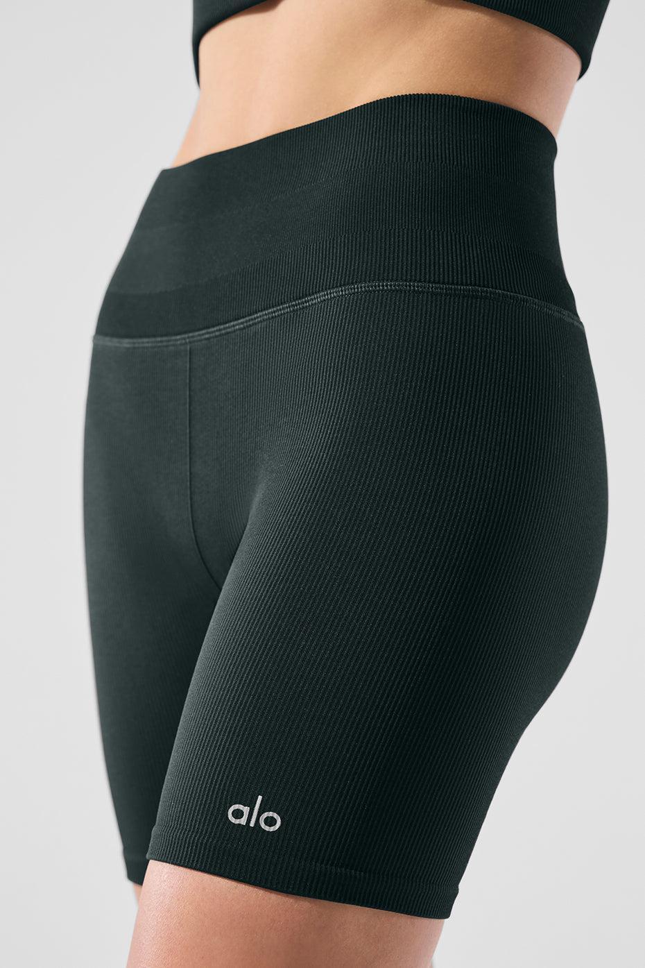 5" Seamless Ribbed Favorite Short - Charcoal Green Product Image