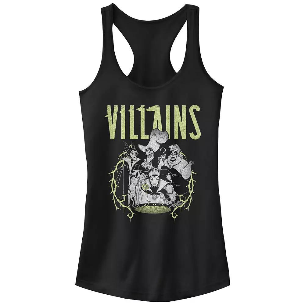 Disney Villains Thorny Frame Portrait Juniors' Racerback Tank Top, Girl's, Size: Large, Black Product Image