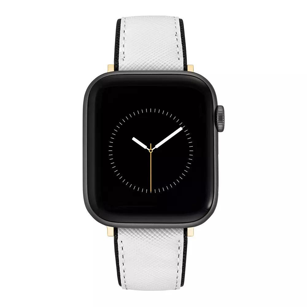 Nine West Women's Smooth Faux Leather Band designed for Apple Watch®, Size: Small, Pink Product Image