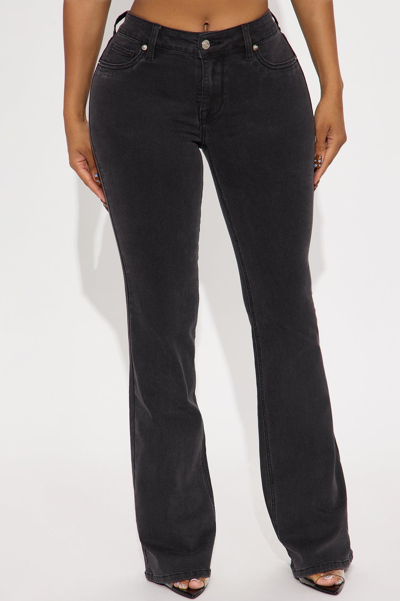 Best Ever Low Rise Flare Jeans - Black Wash Product Image