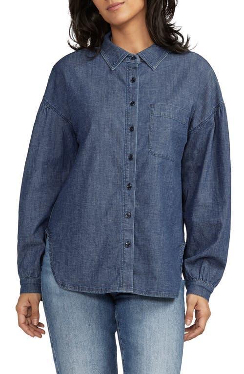 Jag Jeans Relaxed Button-Down Shirt Edge) Women's Clothing Product Image