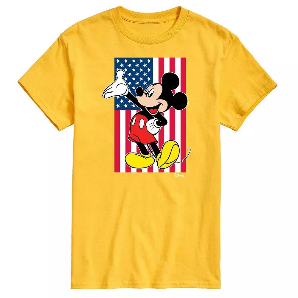 Disneys Mickey Mouse Mens Flag Graphic Tee Product Image
