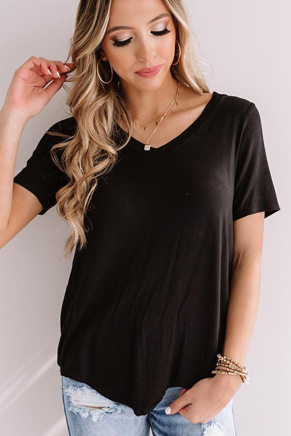 Coastal Chic Shift Tee In Black Product Image