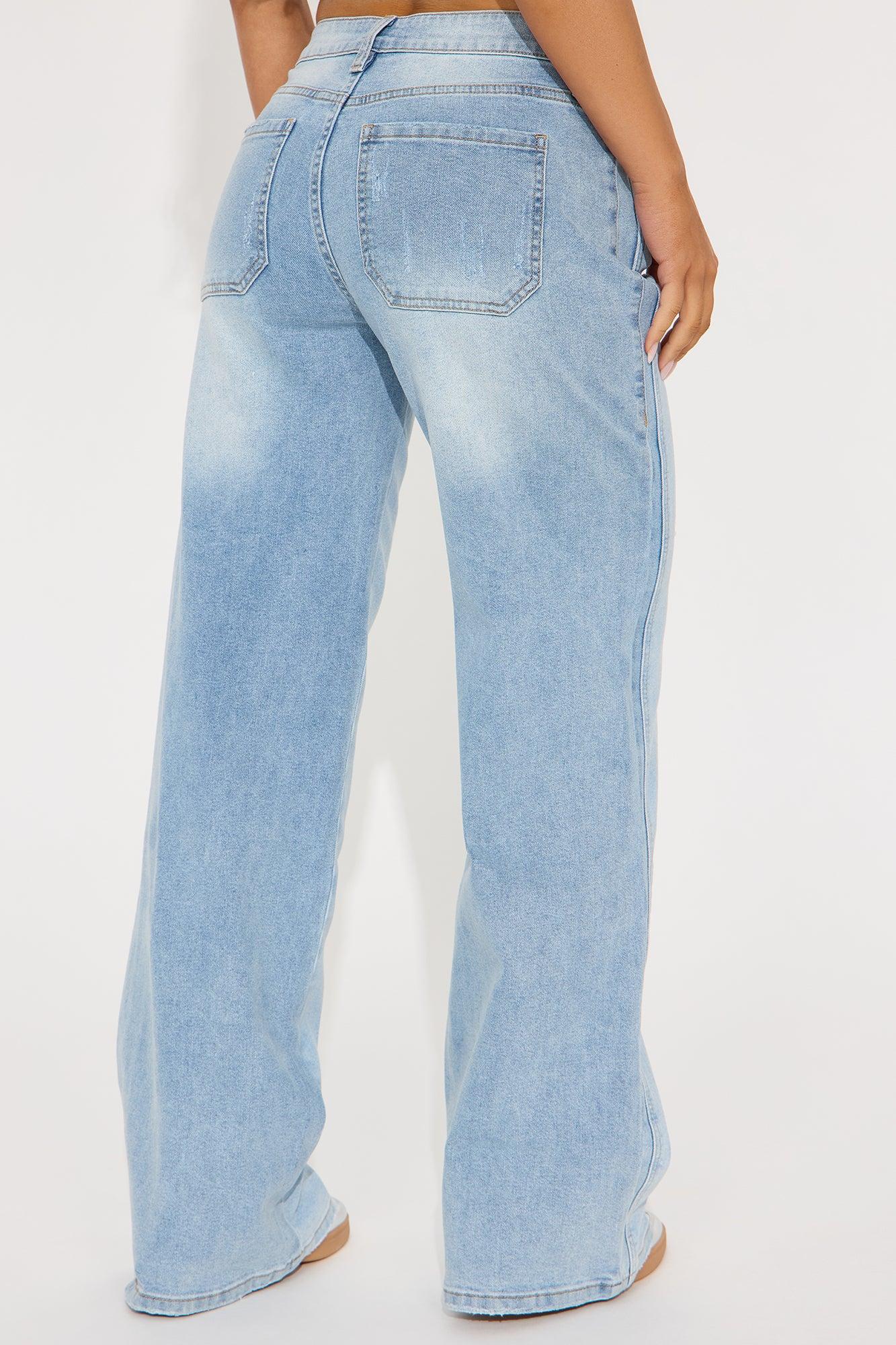 Take Two Wide Leg Jeans - Light Wash Product Image