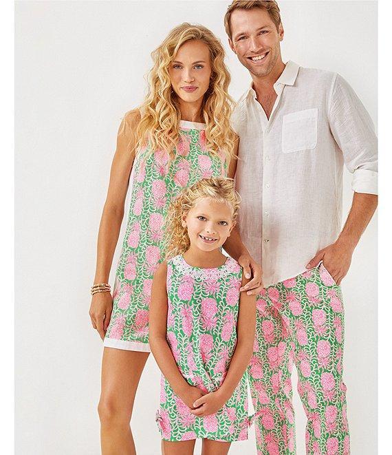 Lilly Pulitzer Eleanora Boat Neck Sleeveless Shift Romper Product Image