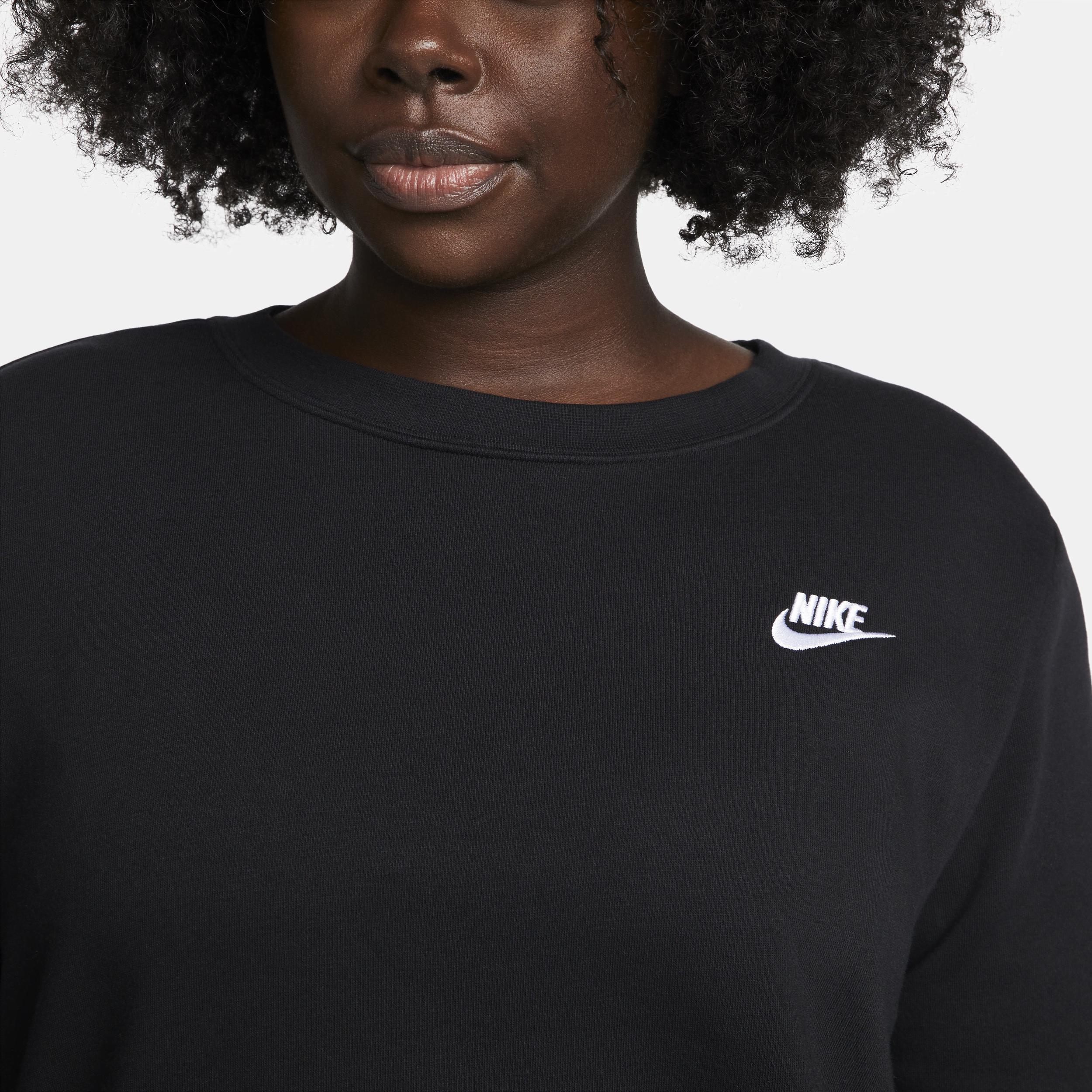 Nike Sportswear Club Fleece Women's Crew-Neck Sweatshirt (Plus Size) Product Image