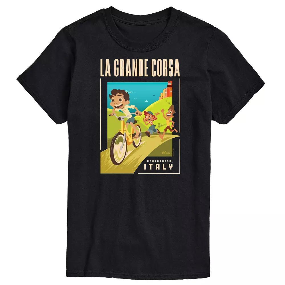 Disney / Pixars Luca Big & Tall La Grande Postcard Graphic Tee, Mens Product Image