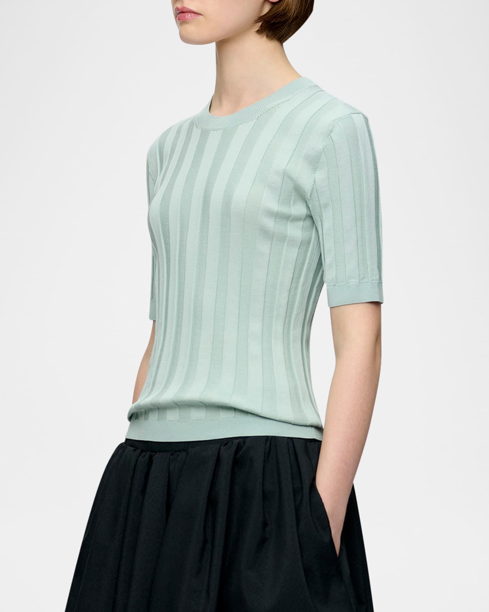 Deeda Crewneck Wide Rib Sweater Product Image