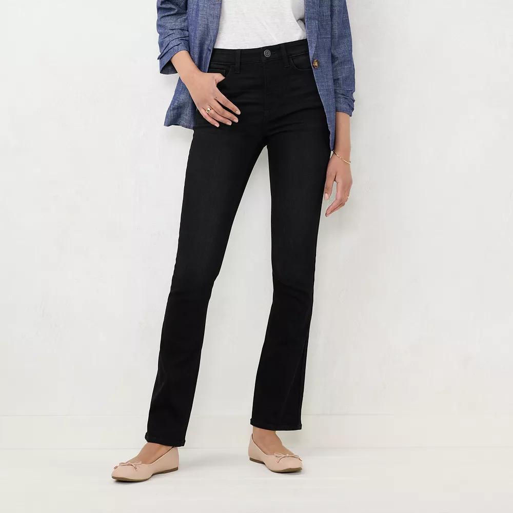 Women's LC Lauren Conrad High-Waist Bootcut Jeans, Size: 14, Black Product Image
