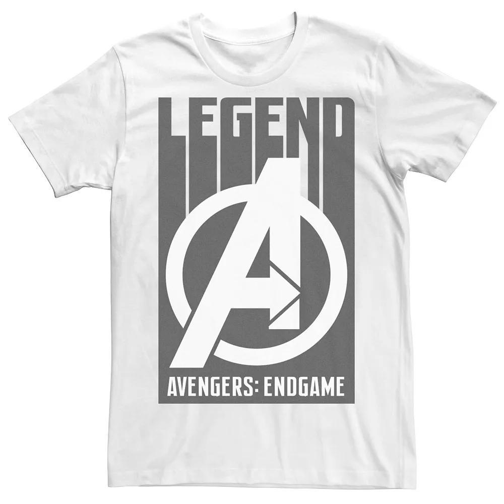 Men's Marvel "Avengers: Endgame" Legend Logo Poster Tee, Size: Medium, White Product Image