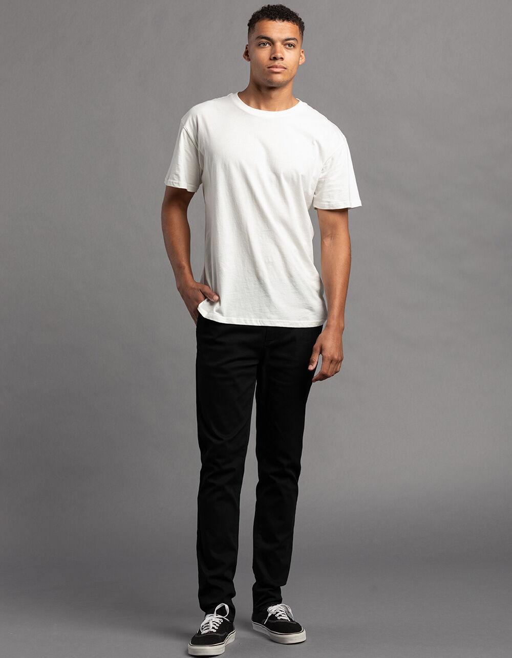 RSQ Mens Skinny Chino Pants - BLACK Product Image