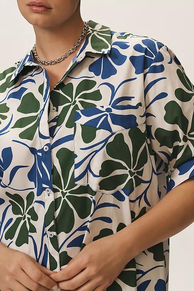 The Soren Long-Sleeve Shirt Dress by Maeve Product Image
