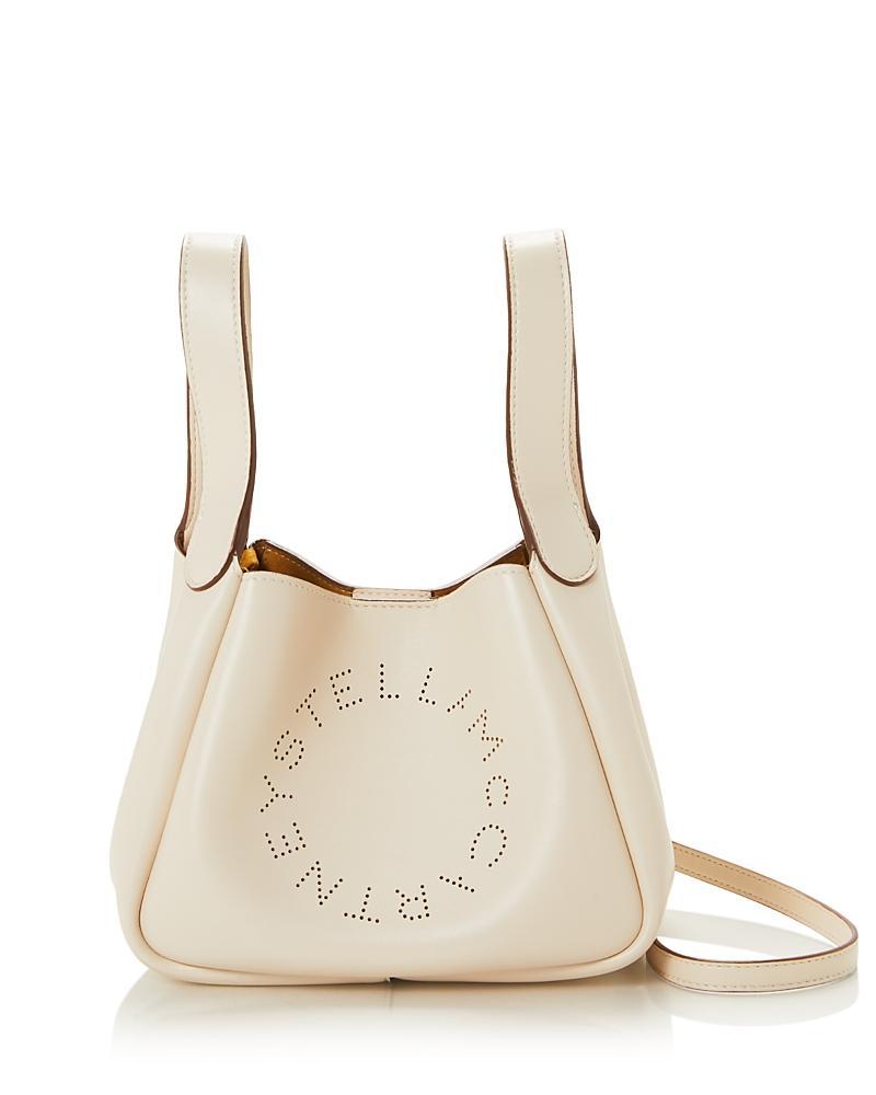 Womens Faux Leather Logo Shoulder Bag Product Image