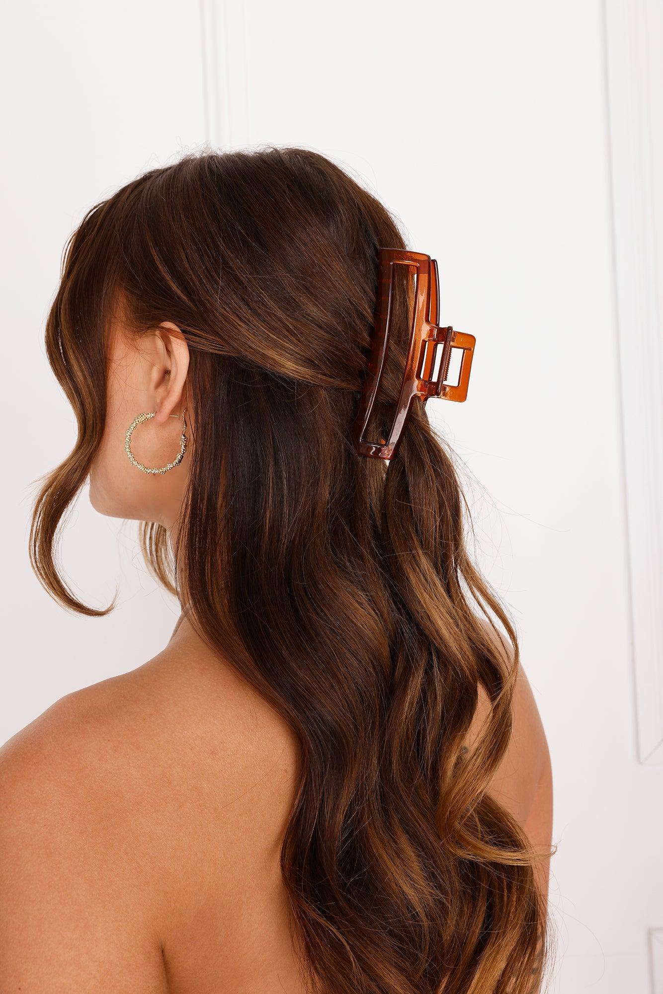 Updo Claw Clip Brown Product Image