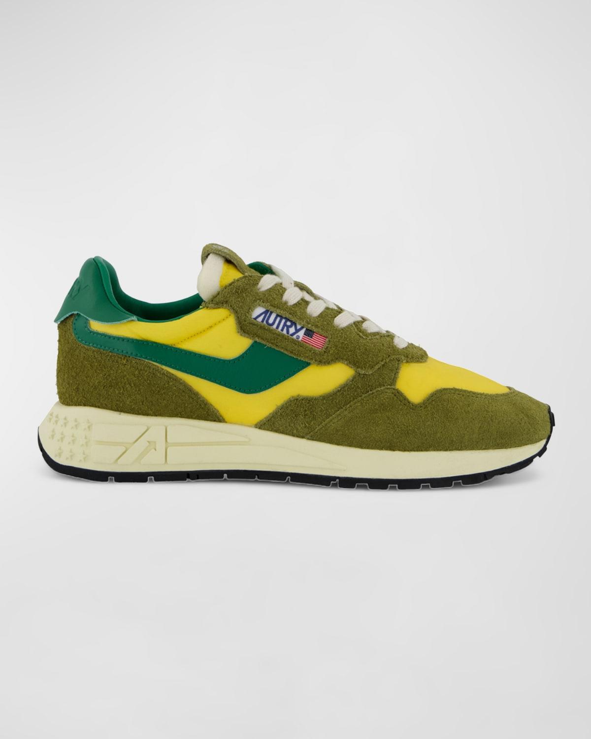 Men's Reelwind Low-Top Leather Trainer Sneakers Product Image