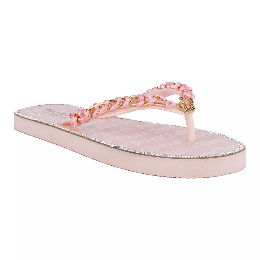 Juicy Couture Spacey 2 Women's Flip Flop Sandals, Size: 10, Black Product Image