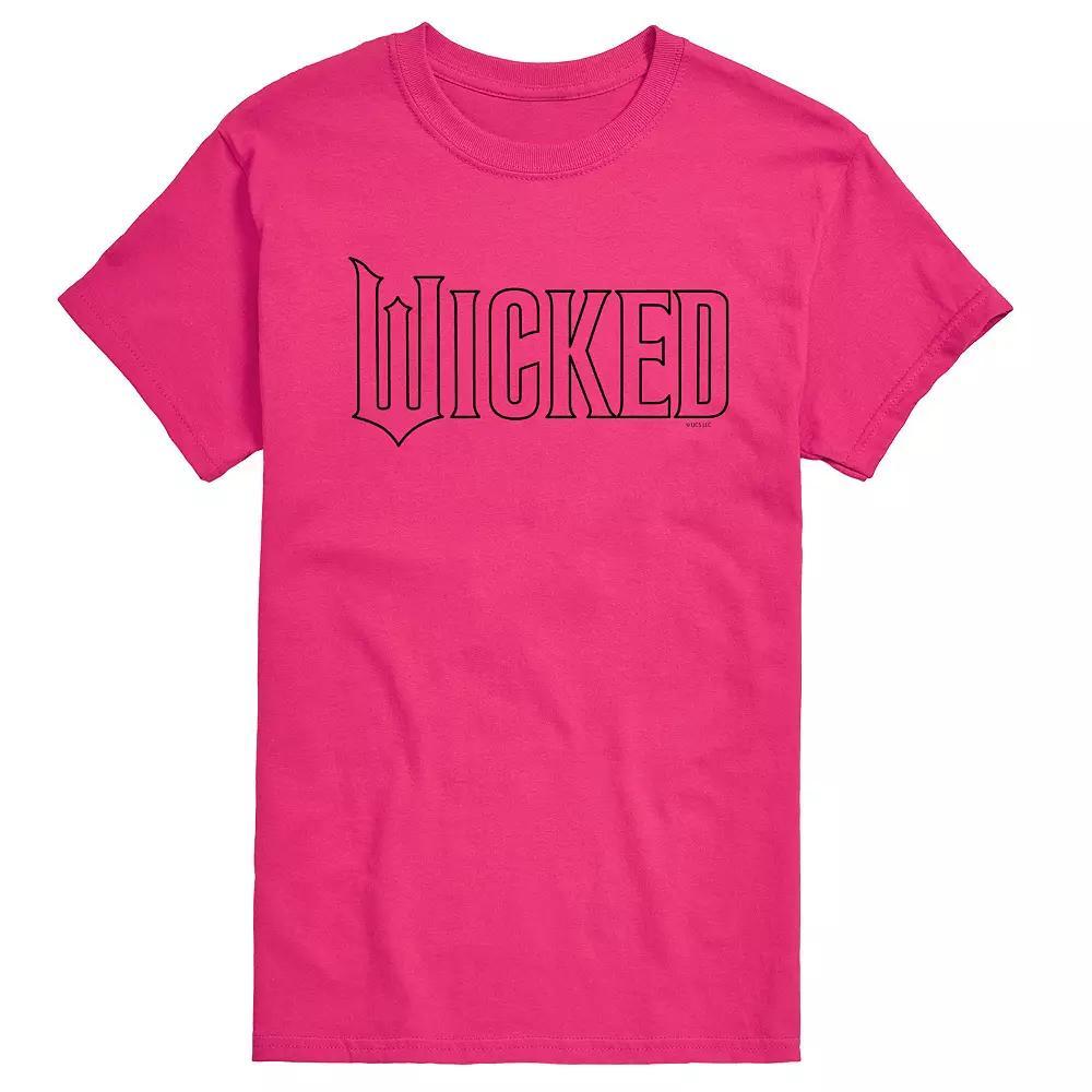 Men's Wicked Outline Logo Graphic Tee, Size: Medium, White Product Image