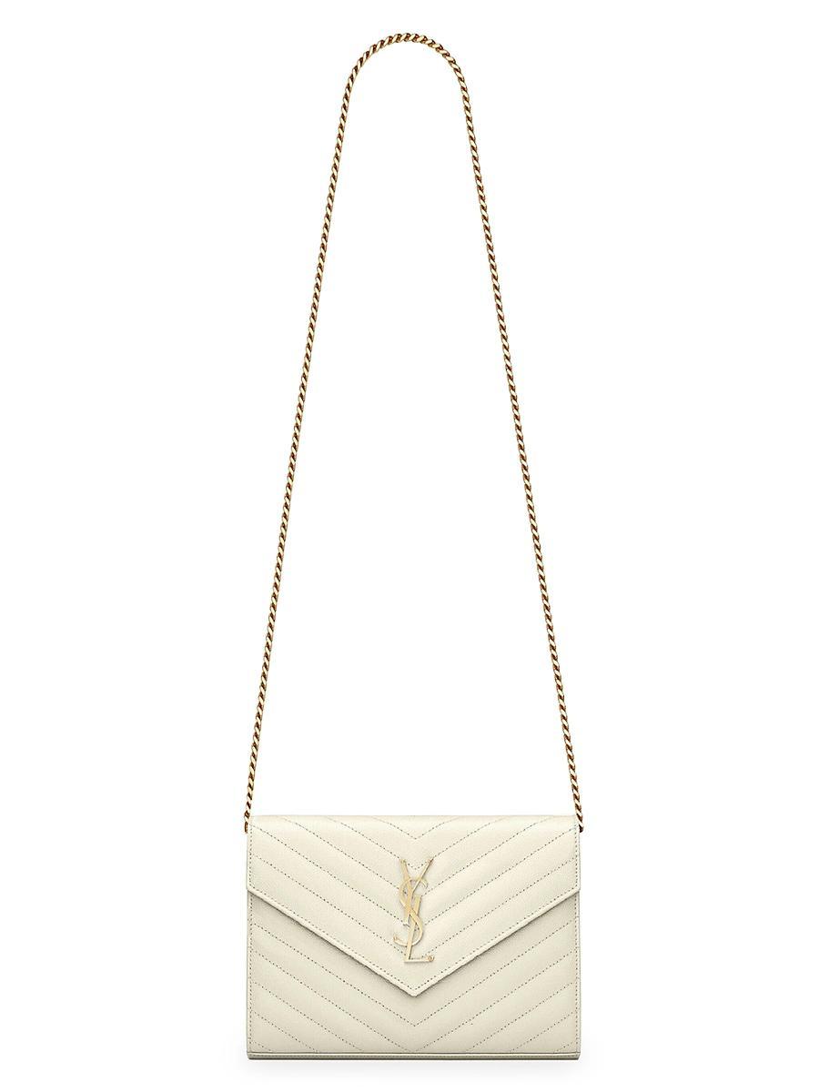Womens Cassandre Matelass Chain Wallet in Lambskin Product Image