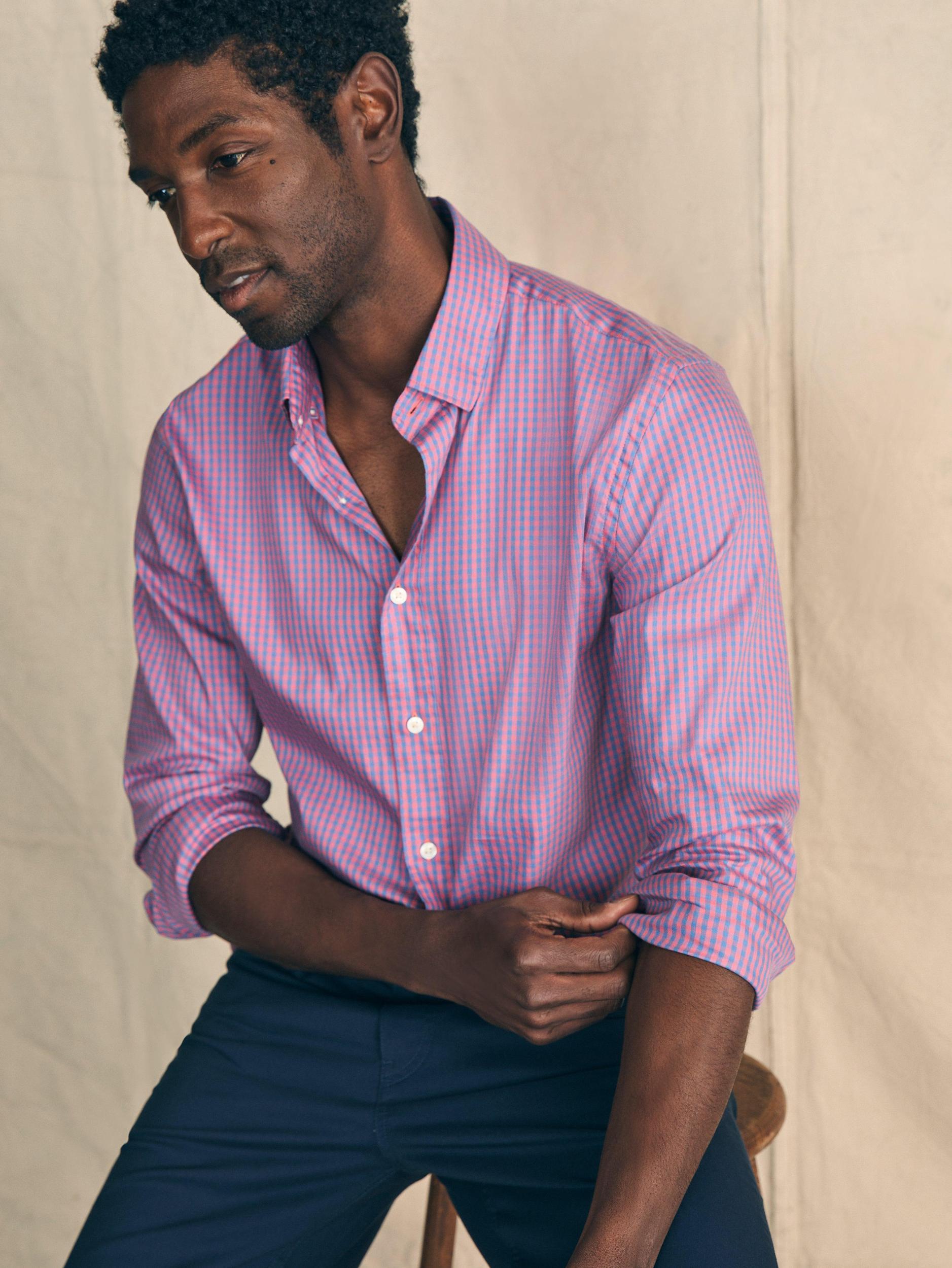 Movement™ Shirt - Blue Rose Gingham Male Product Image
