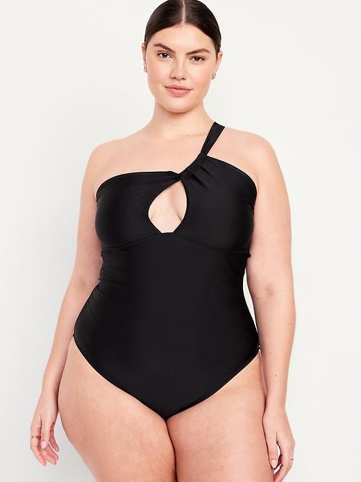 One-Shoulder Cutout Swimsuit Product Image