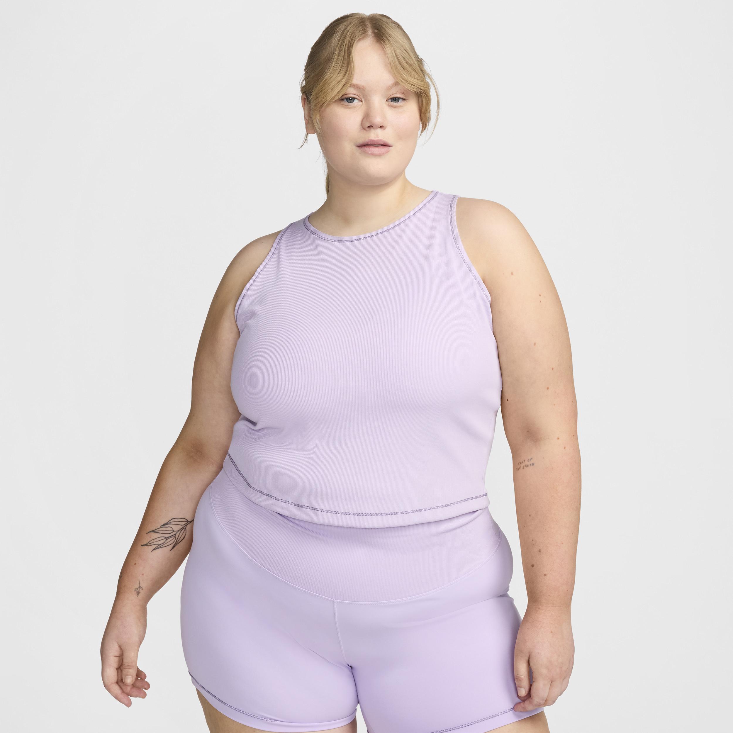 Nike One Fitted Women's Dri-FIT Ribbed Tank Top (Plus Size) Product Image