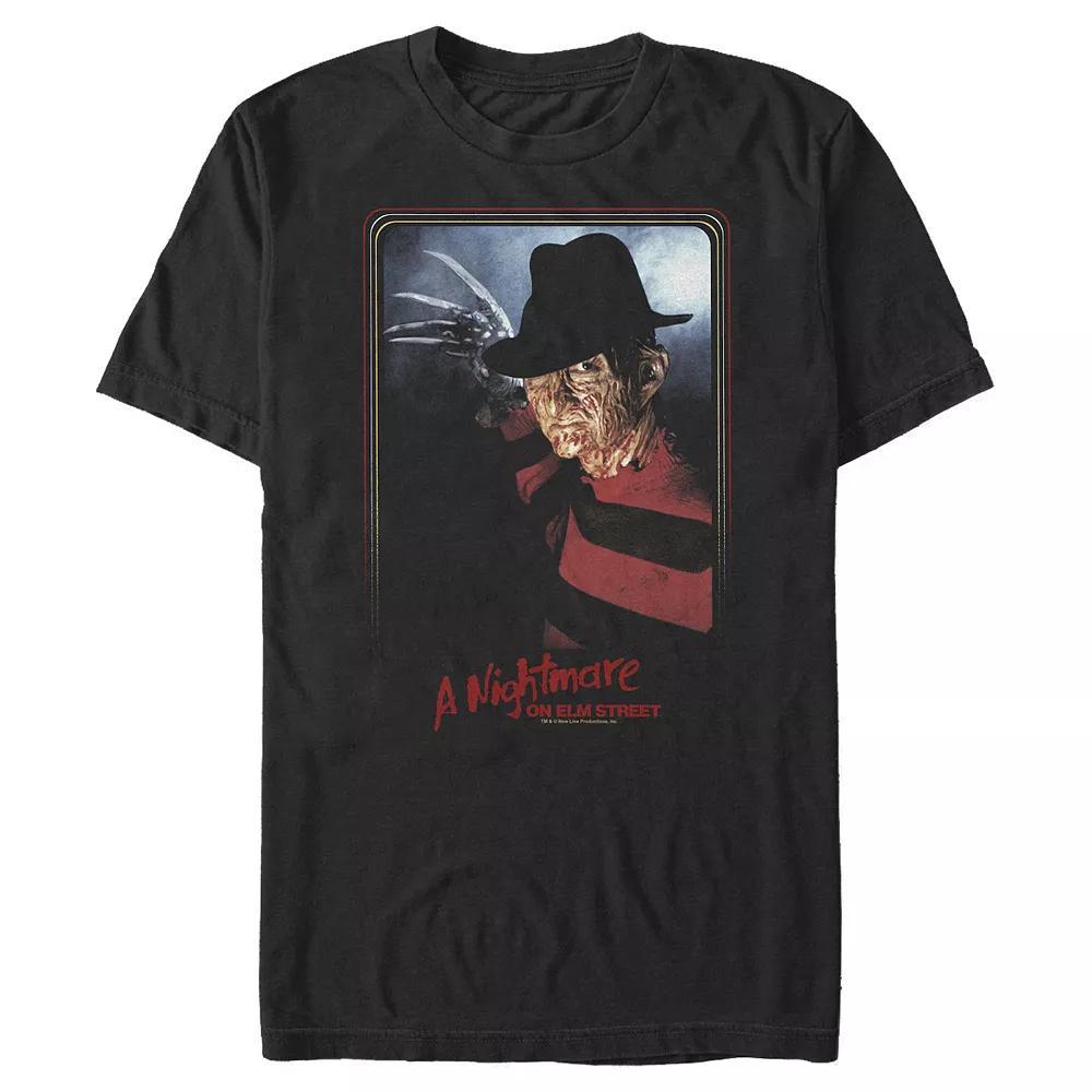 Men's A Nightmare On Elm Street Freddy Krueger Portrait Graphic Tee, Size: XXL, Black Product Image