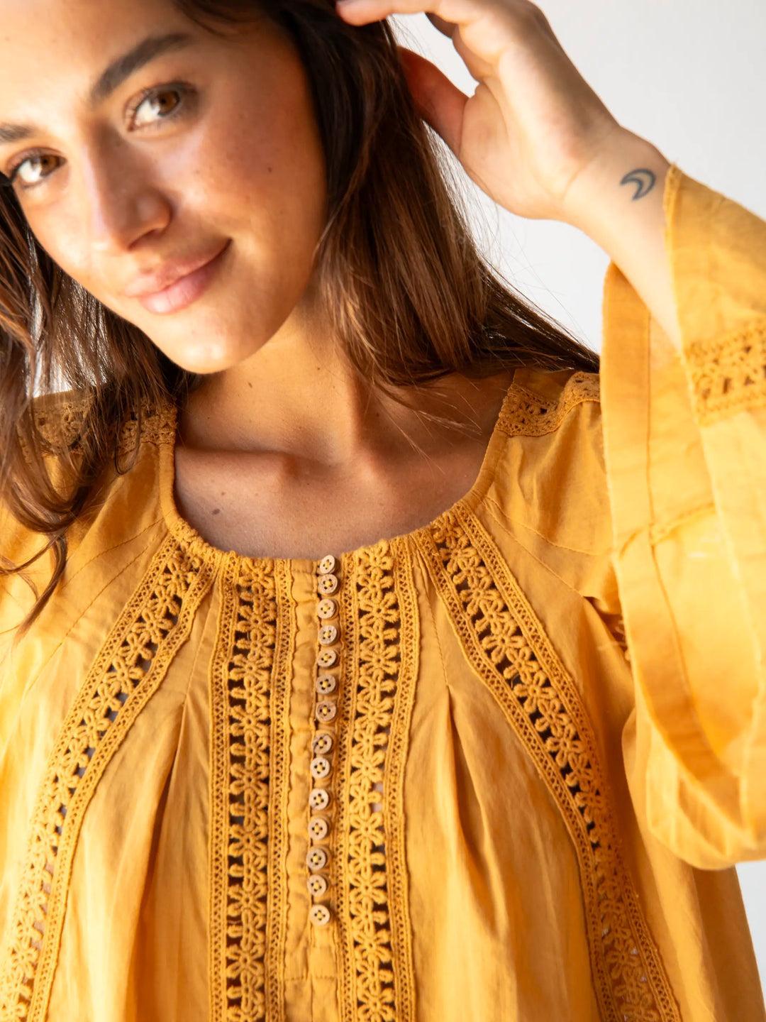Emma Cotton Crochet Top Product Image