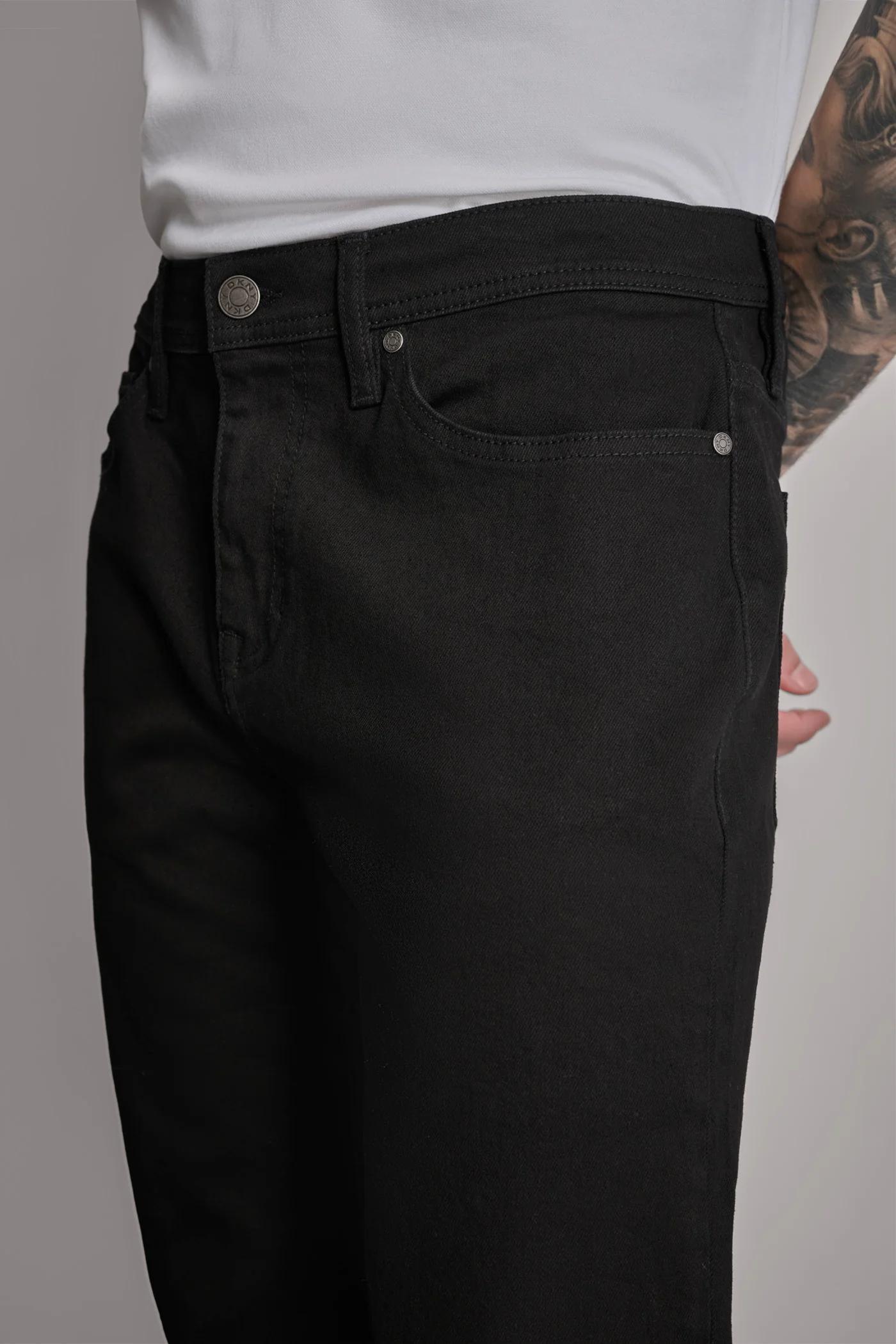 SLIM STRAIGHT BLACK DENIM Product Image