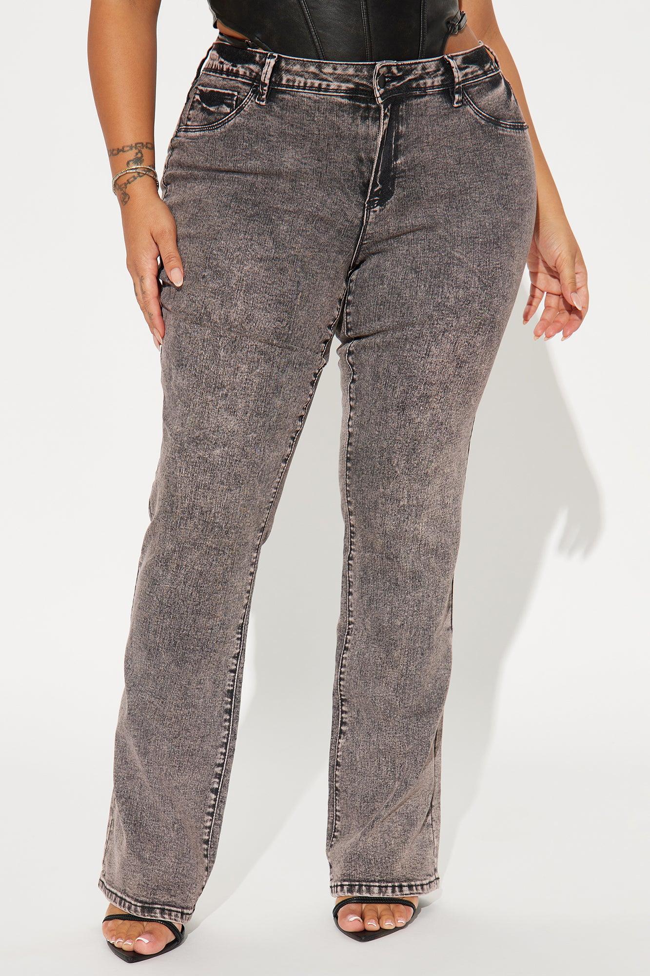 Getting The Boot Mid Rise Jeans - Acid Wash Black Product Image