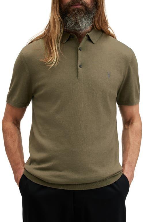 AllSaints Mode Merino Short Sleeve Polo Men's T Shirt Product Image