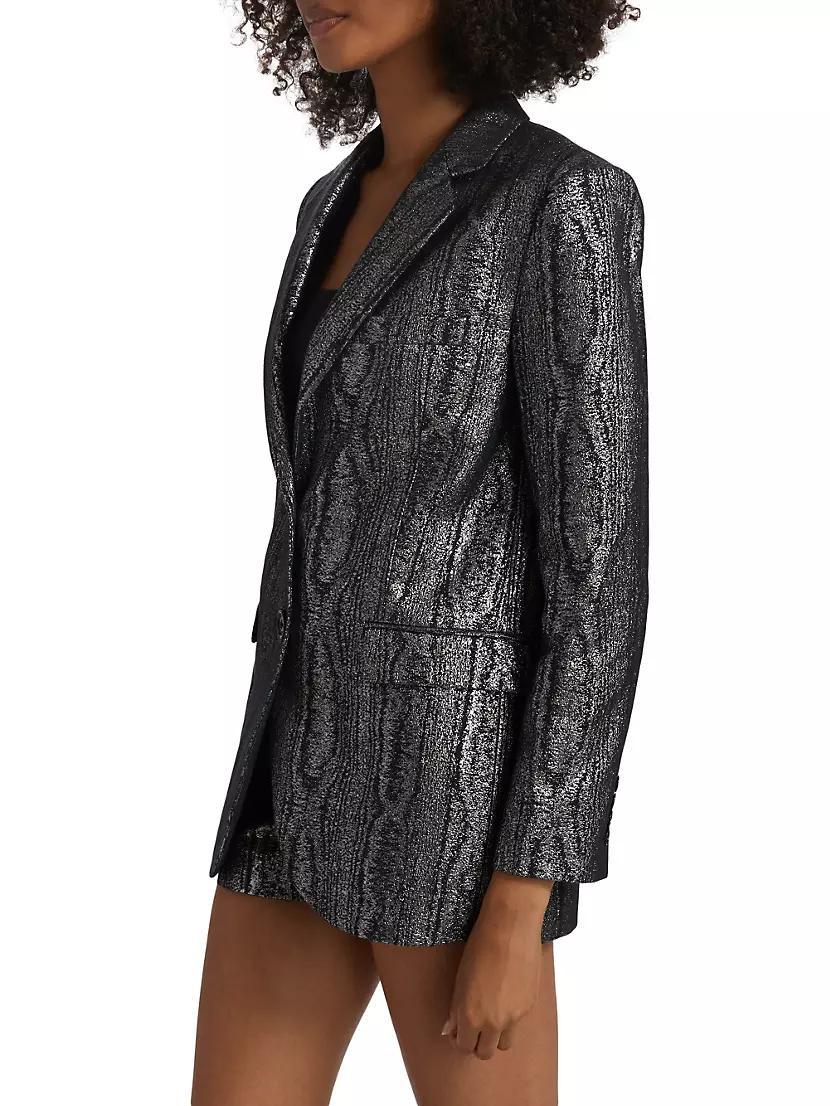 Mensy Metallic Tailored Blazer Product Image