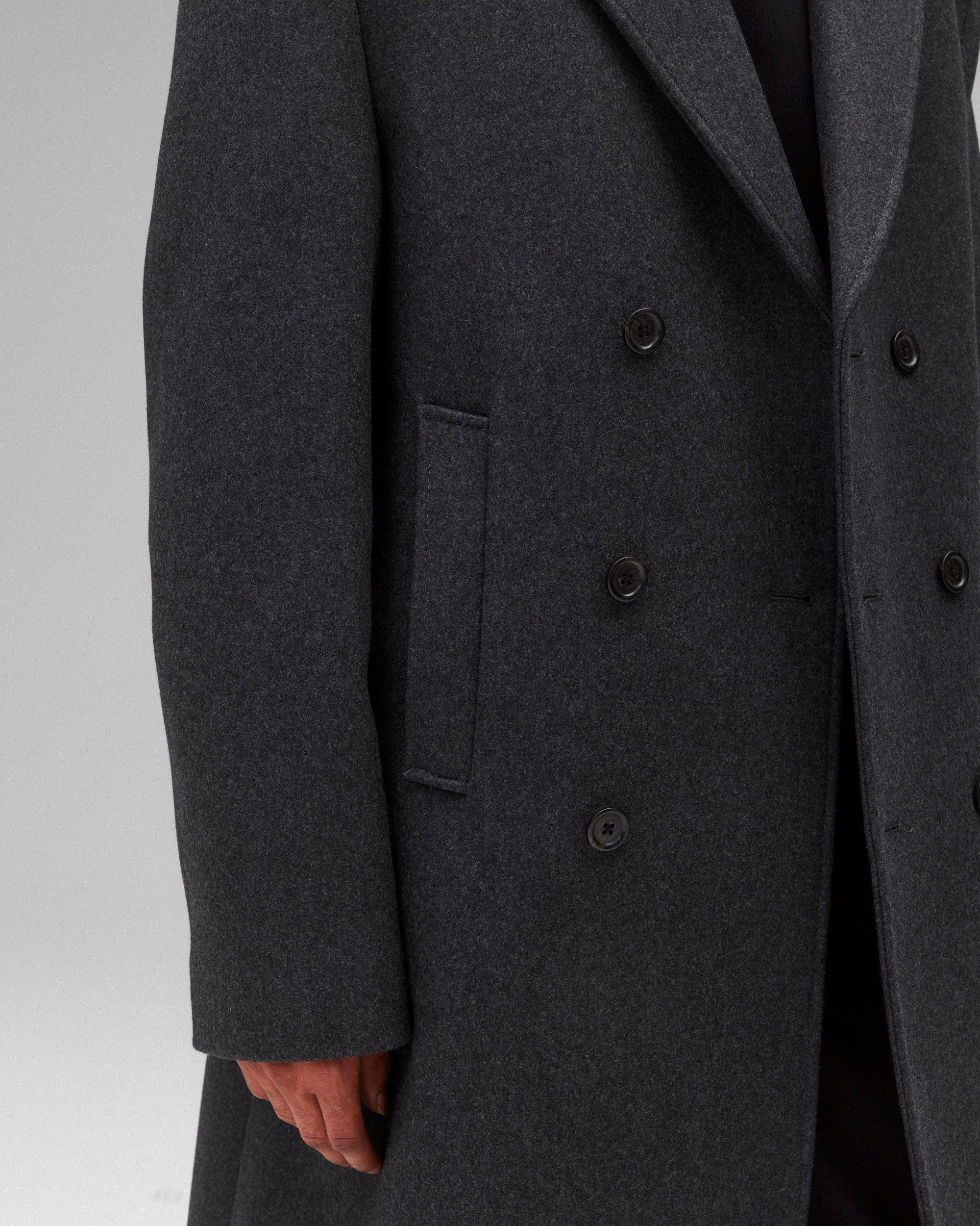 Wool Cashmere Polo Coat Male Product Image