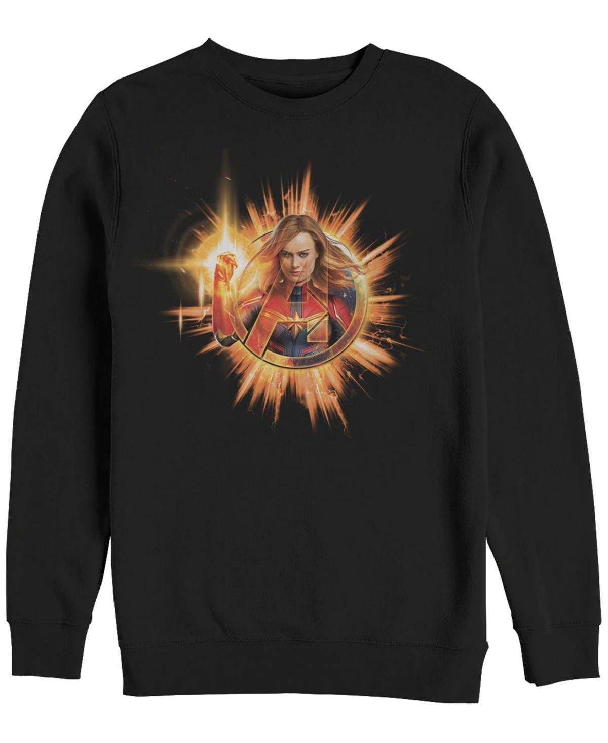 Men's Marvel Avengers Endgame Captain Marvel Sun Tee, Size: Large, Black Product Image