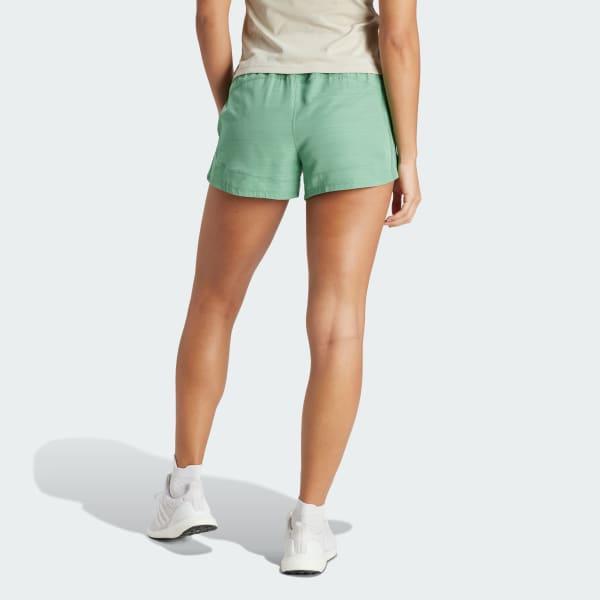 adidas Pacer Training 3-Stripes Woven High-Rise Shorts Pink Fusion S 3 Womens Product Image
