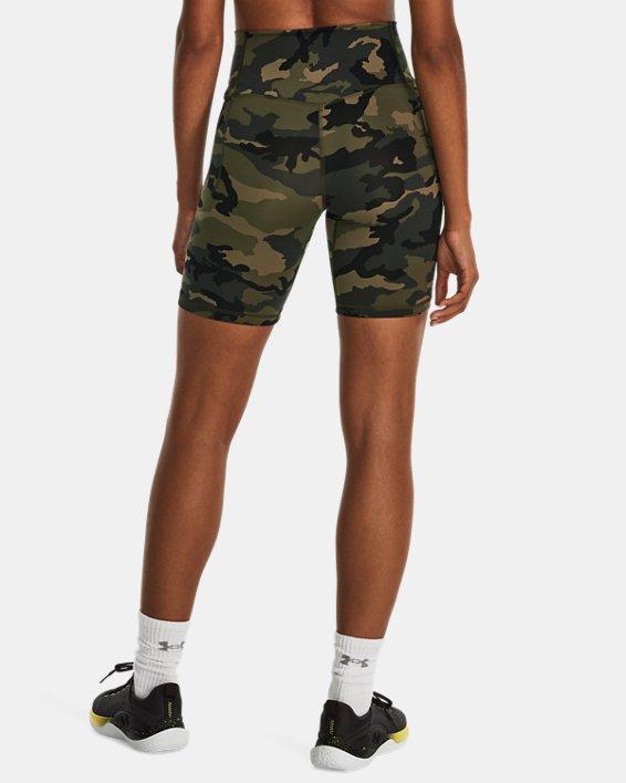 Plus Size Women's Under Armour 8-in. High-Rise Motion Bike Shorts, Size: 1XL, Black  Gray Product Image