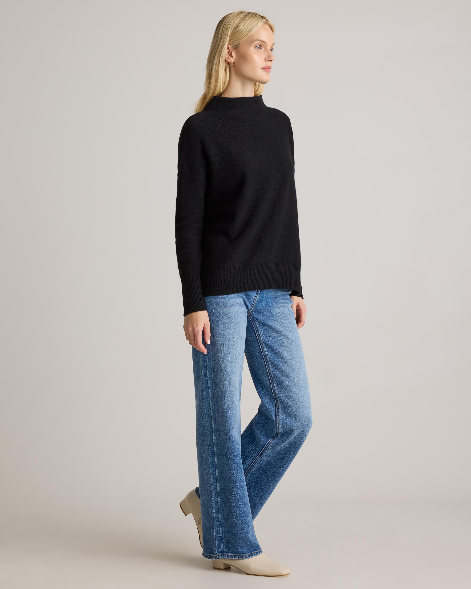Quince | Women's Mongolian Cashmere Funnel Neck Sweater Product Image