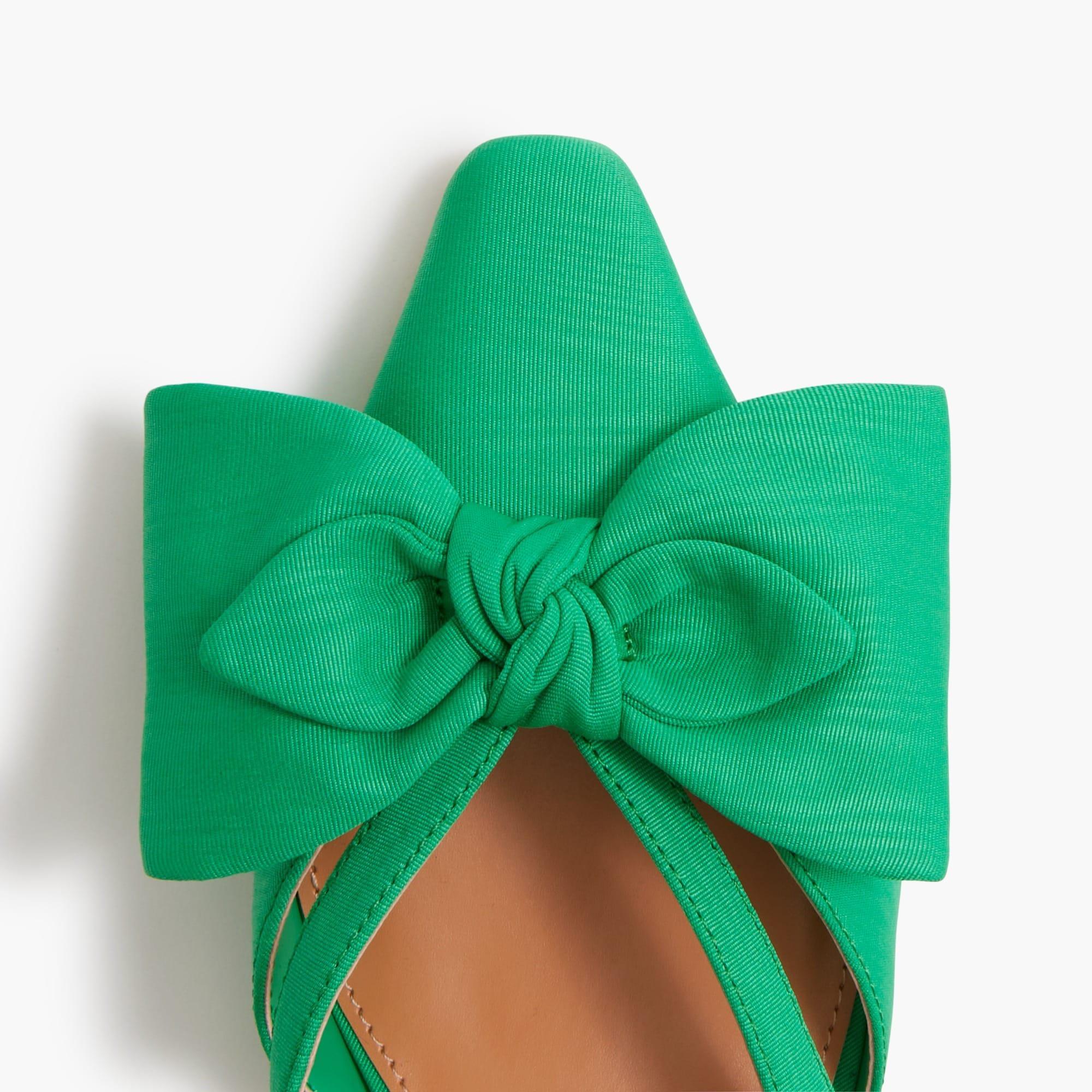 Bow heeled mules Product Image