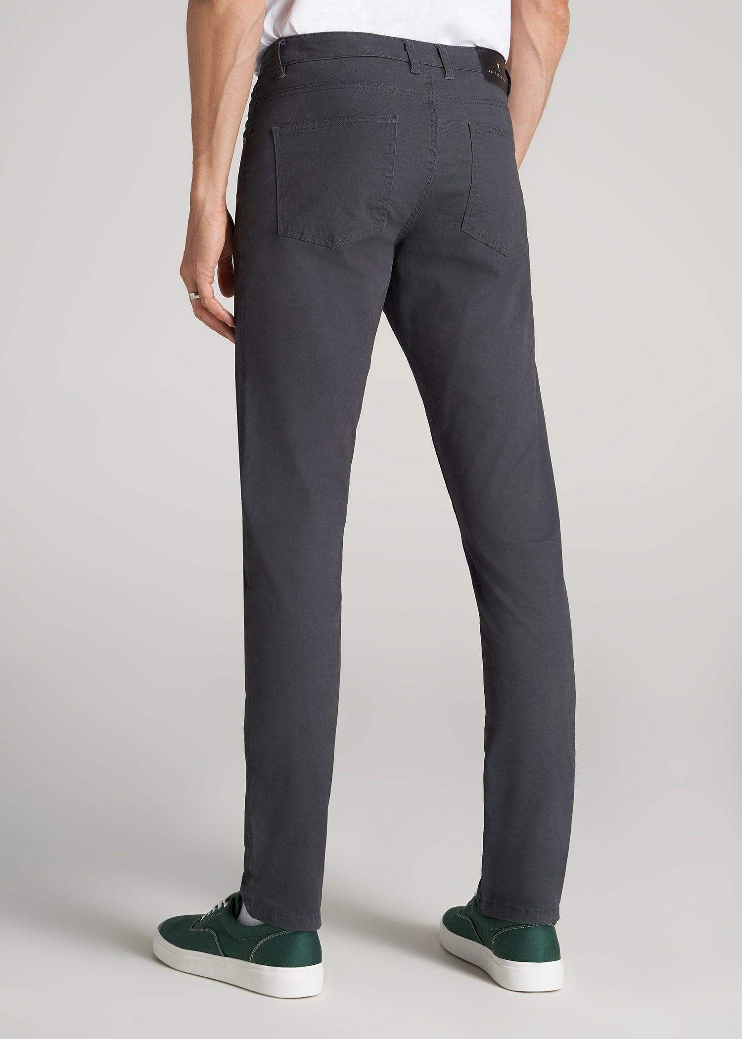 Carman TAPERED Fit Five Pocket Pants for Tall Men in Soft Beige Product Image