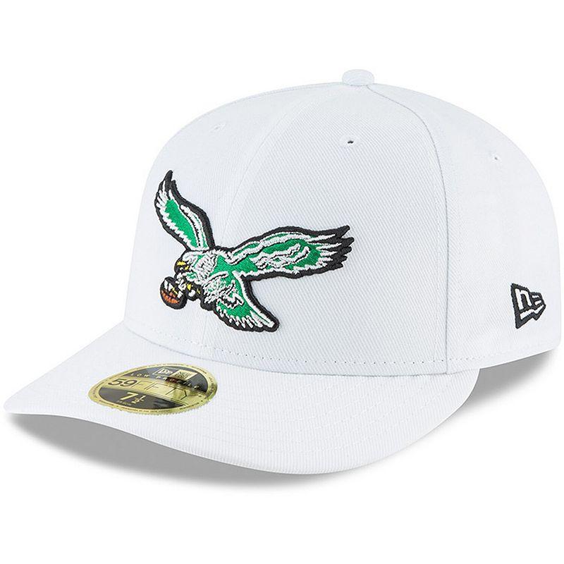Mens New Era Philadelphia Eagles Throwback Logo Omaha Low Profile 59FIFTY Fitted Hat Product Image