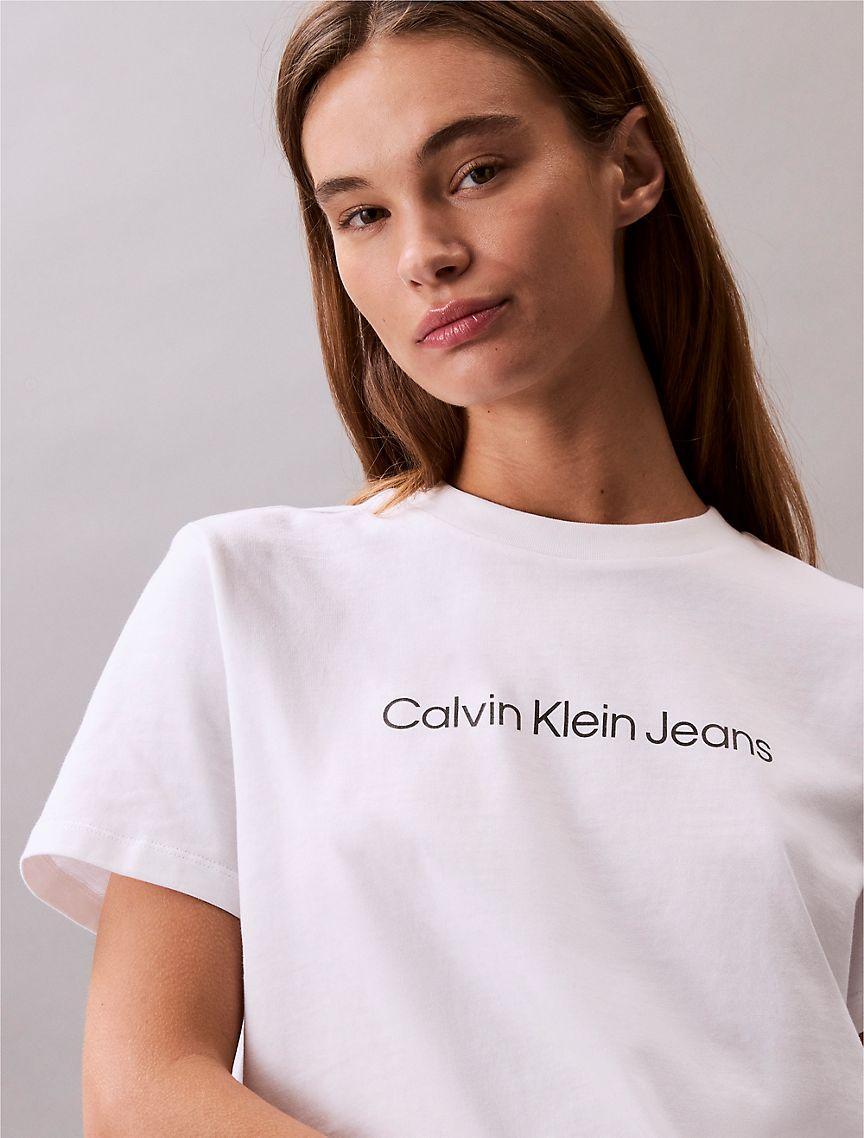 Standard Logo Slim Fit Crewneck T-Shirt Product Image