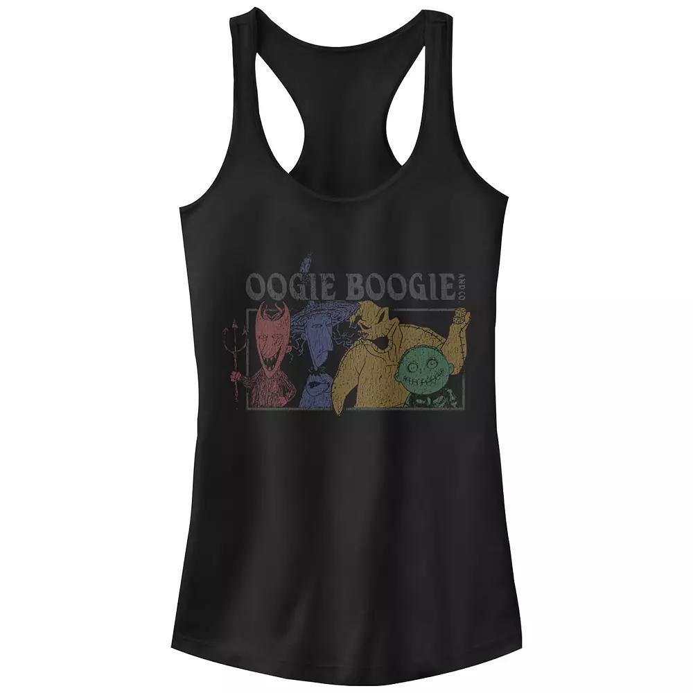 Disney's The Nightmare Before Christmas Oogie Boogie's Team Juniors' Racerback Tank Top, Girl's, Size: Small, Black Product Image