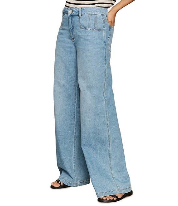 Sanctuary Highland Wide Leg Relaxed Denim Jeans Product Image
