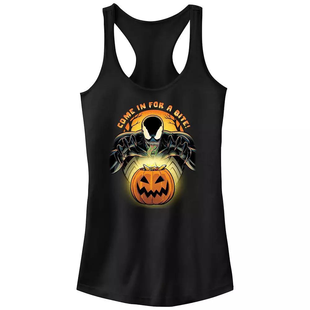 Disney's Lilo & Stitch Dark Alien Stars Distressed Juniors' Racerback Tank Top, Girl's, Size: XL, Black Product Image