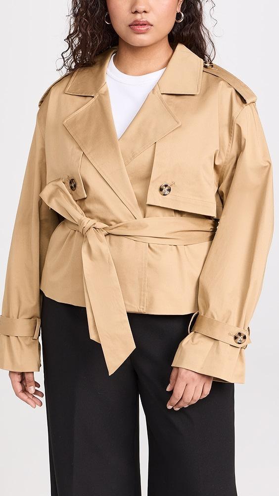 Favorite Daughter The Cropped Charles Trench Coat | Shopbop Product Image