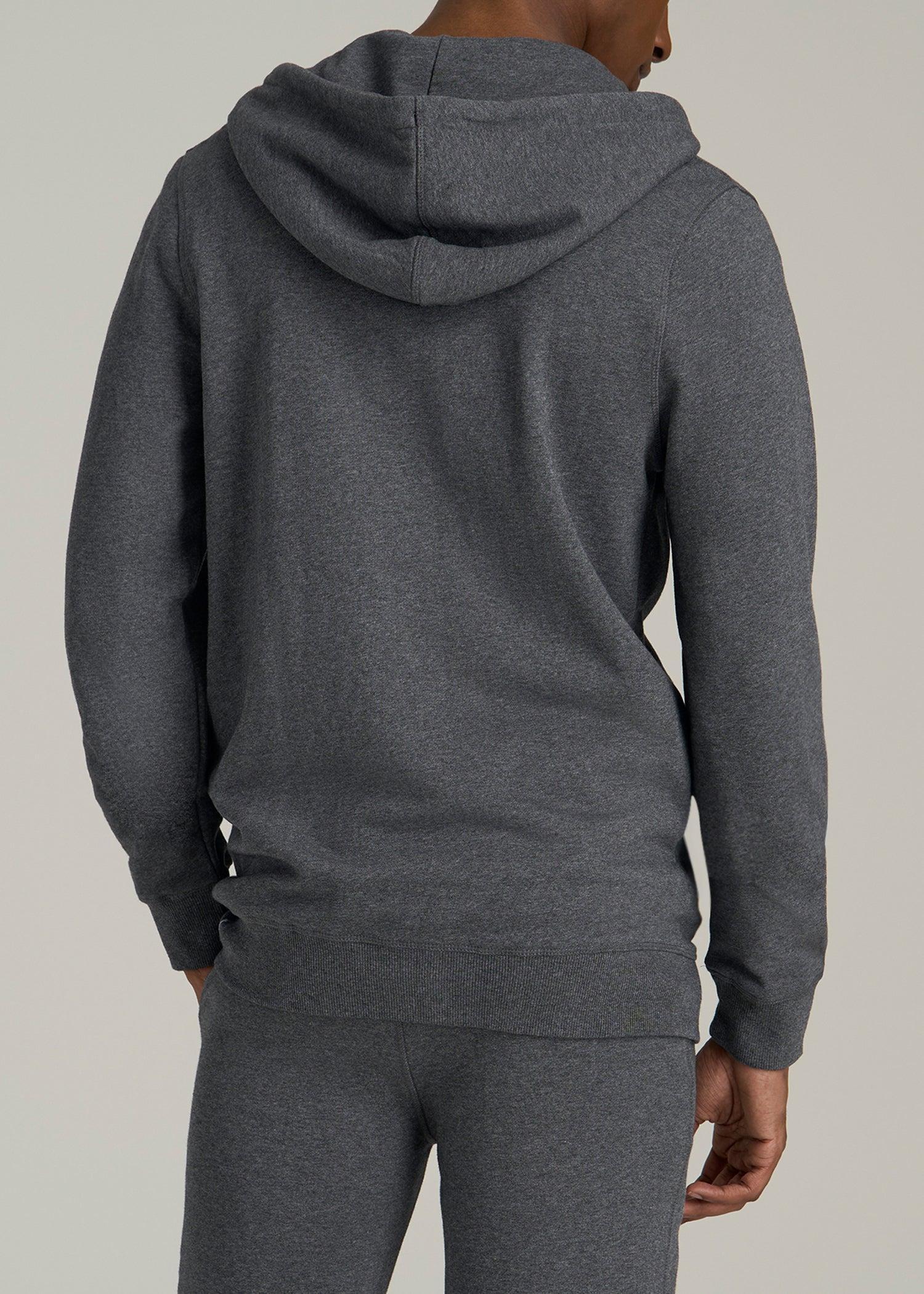 Wearever 2.0 French Terry Full-Zip Hoodie for Tall Men in Charcoal Mix Product Image