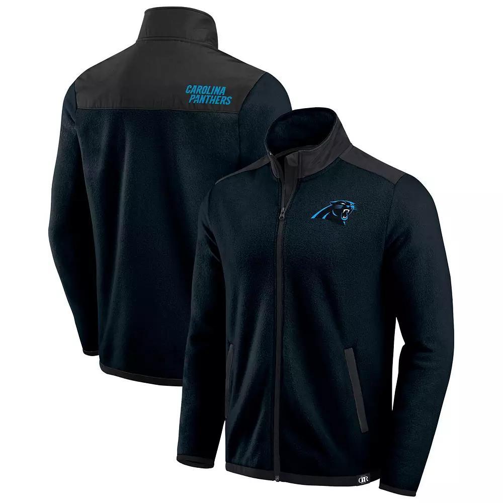 Men's Darius Rucker Collection by Fanatics Pewter Tampa Bay Buccaneers Color Block Polar Fleece Full-Zip Jacket, Size: XL, Charco Product Image