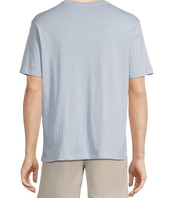Roundtree & Yorke Short Sleeve Solid Heathered Pocket Crew T-Shirt Product Image