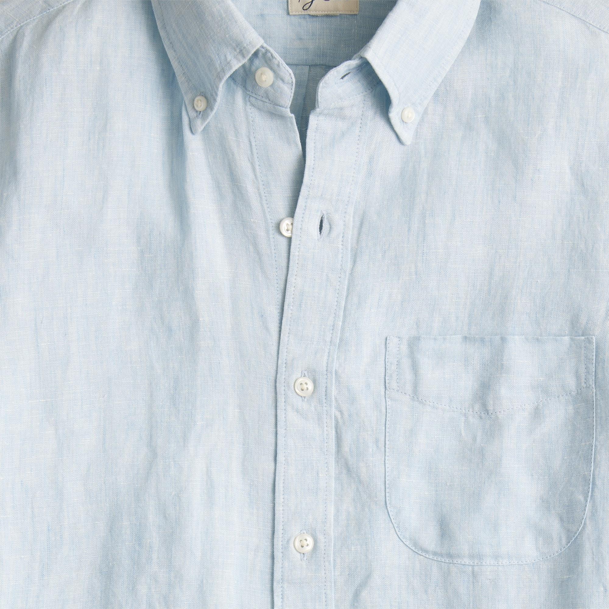 Short-sleeve Baird McNutt Irish linen shirt Product Image