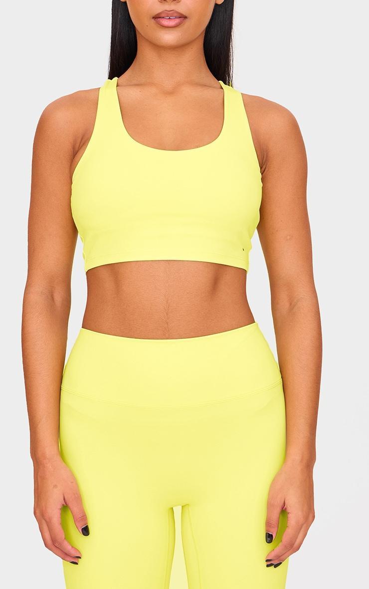 Lime Ultimate Sculpt Double Layer Padded Sports Bra Product Image