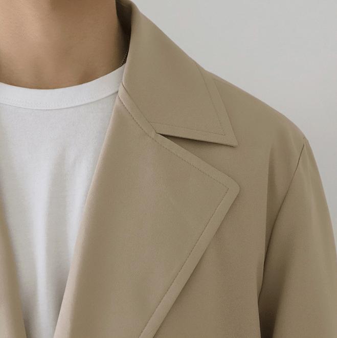 RT No. 2794 LIGHT BROWN TRENCH COAT Product Image